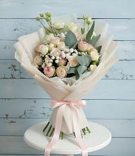 Букет цветов из:  Розы и Лизиантусы в Чемодурово