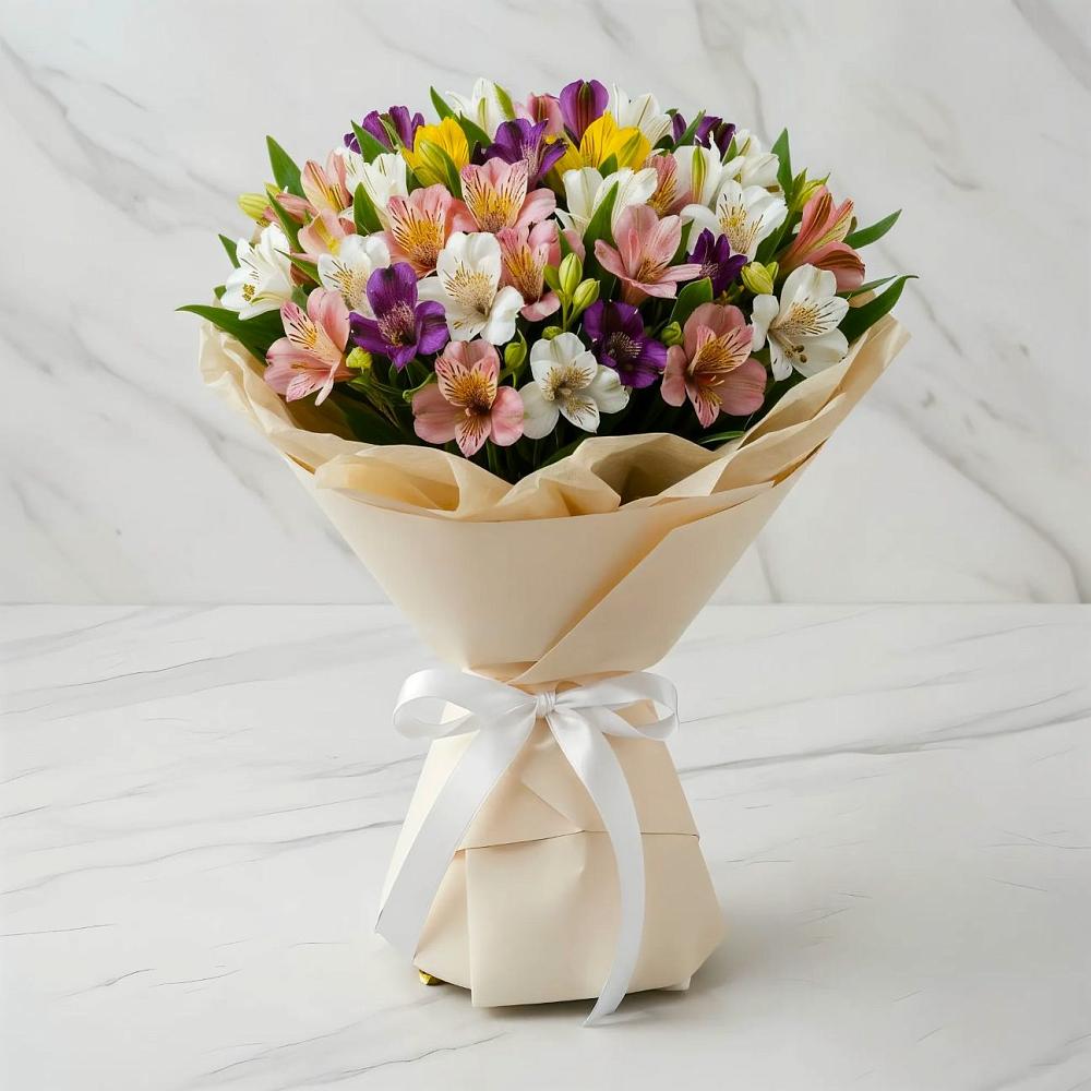 Букет цветов из: Альстромерии в Чемодурово