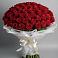 Букет 101 Красная роза Блэк Мэджик в Чемодурово