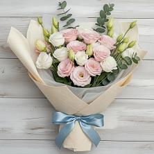 Букет цветов из:  Лизиантусы в Чемодурово