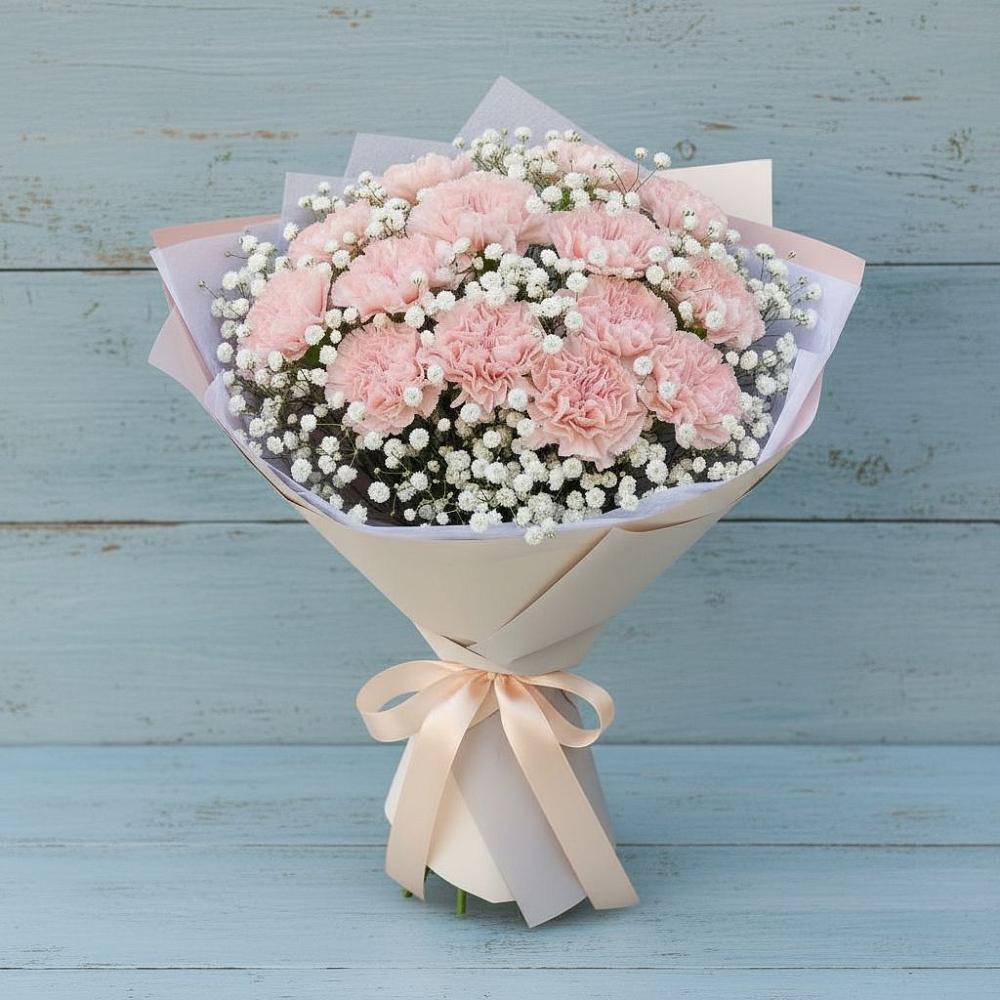 Букет цветов из: Гвоздики в Чемодурово