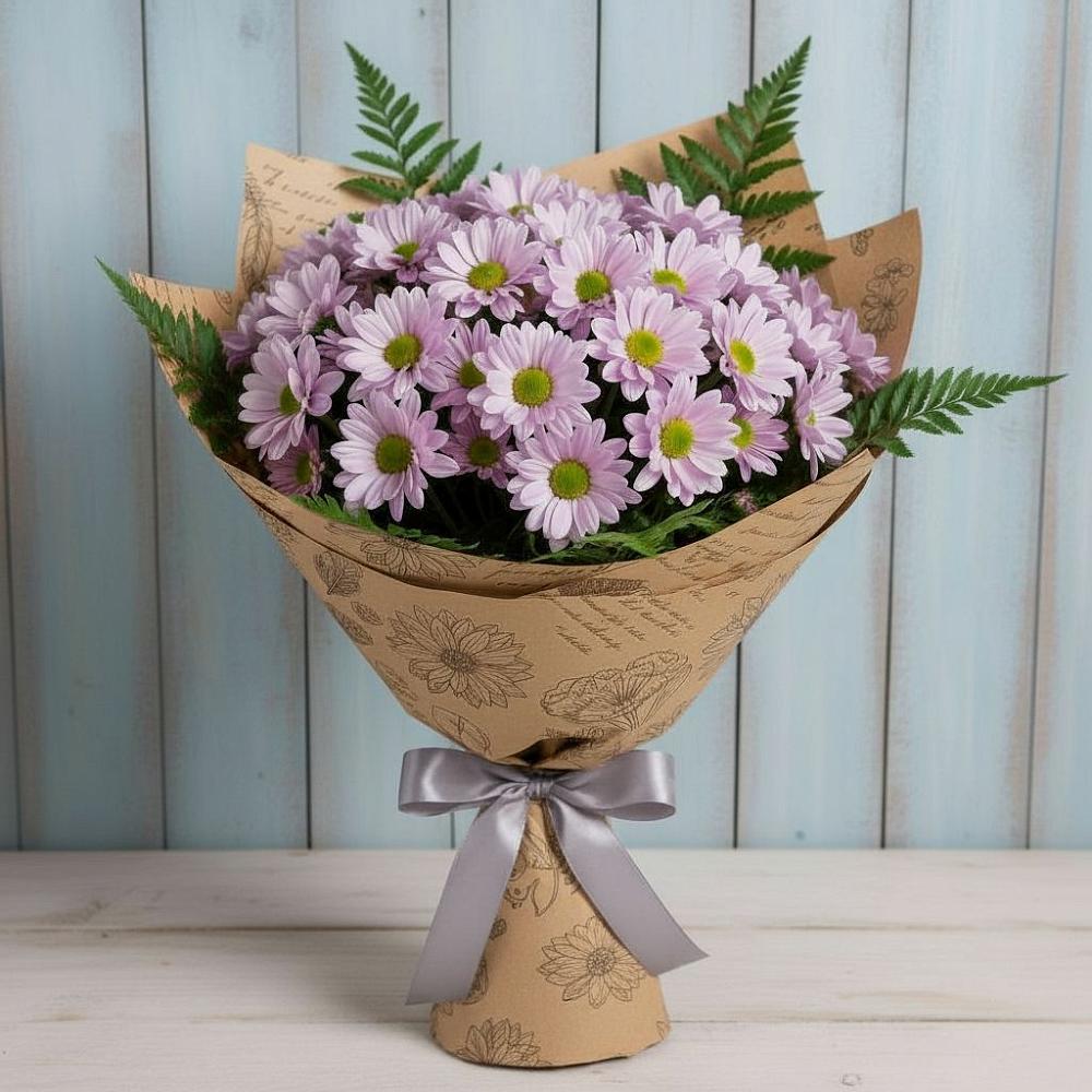 Букет цветов из: Хризантемы в Чемодурово