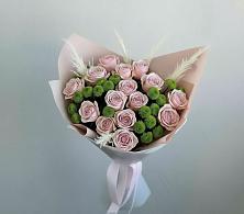 Букет цветов из:  Розы и Хризантемы в Чемодурово