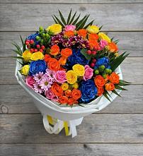 Букет цветов из:  Розы и Хризантемы в Чемодурово