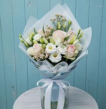 Букет цветов из:  Розы и Лизиантусы в Чемодурово