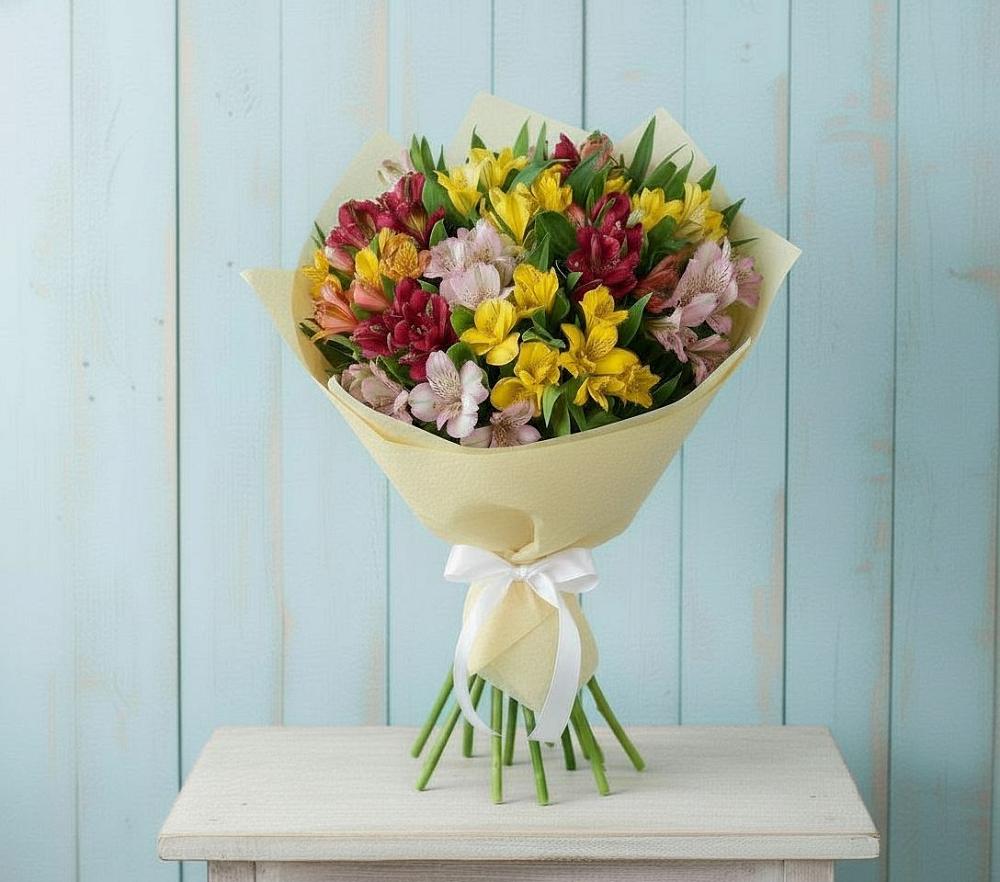 Букет цветов из: Альстромерии в Чемодурово