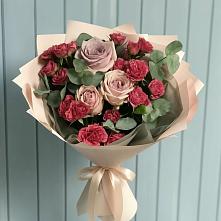 Букет цветов из:  Гвоздики и Розы в Чемодурово