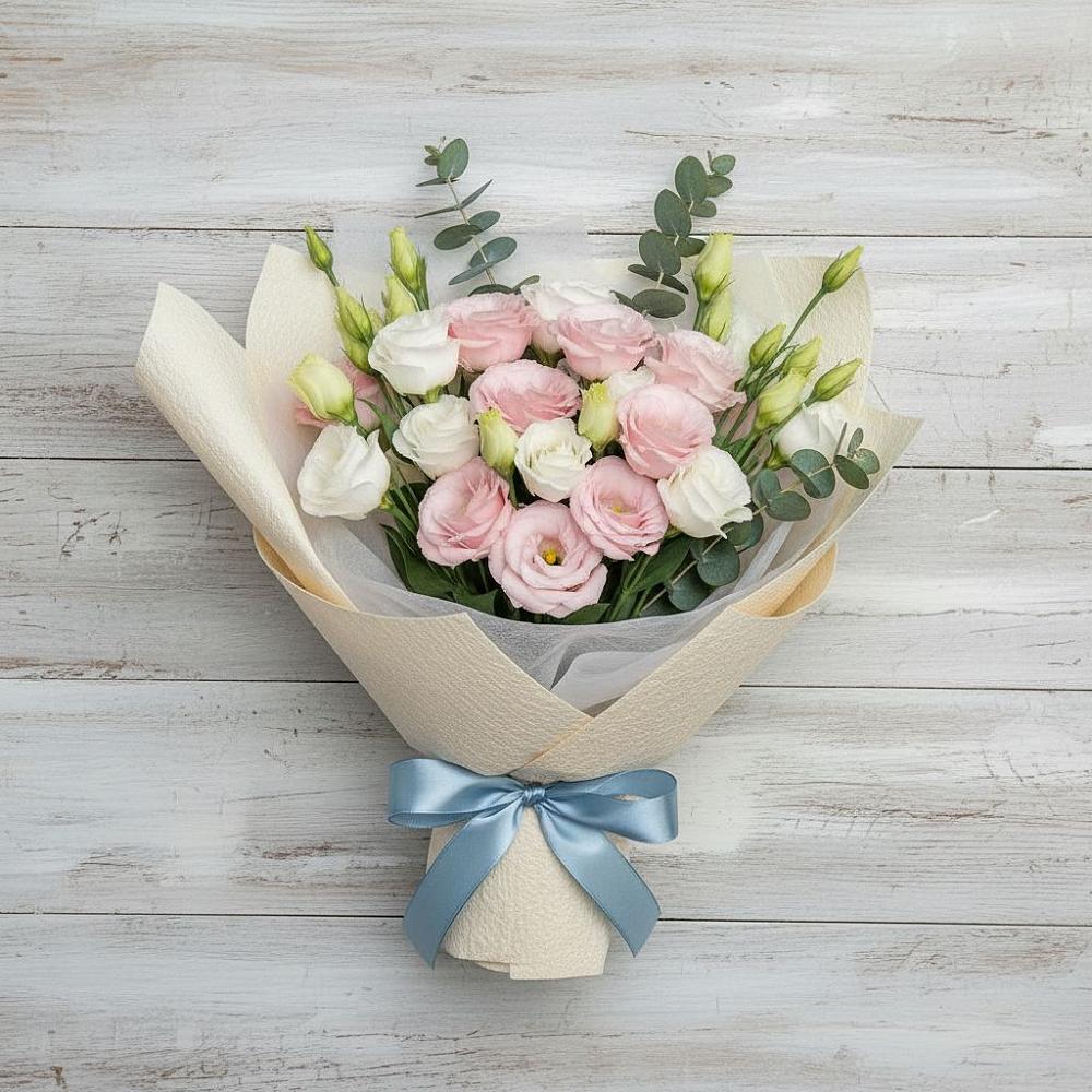 Букет цветов из: Лизиантусы в Чемодурово